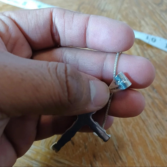 Sterling Silver 925 Mexico Cross Pendant Necklace Heavy - Picture 9 of 9